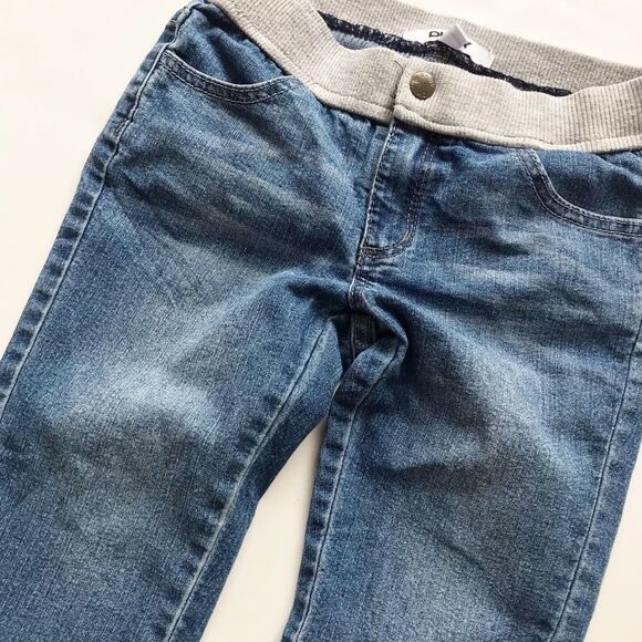 DKNY jogger denim Capri pants VGUC S(6-7Y) - Picture 2 of 2